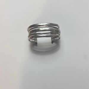 Lucky Brand Silver Layered Cuff Bracelet
